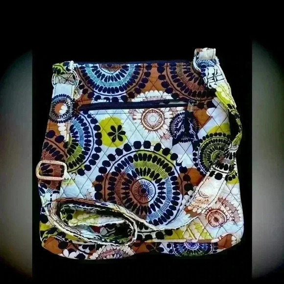 Vera Bradley Cocoa Moss Pattern Crossbody Purse - Picture 1 of 4